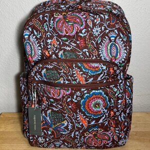 Vera Bradley Large Bancroft Backpack Marrakesh Cinnamon NWT